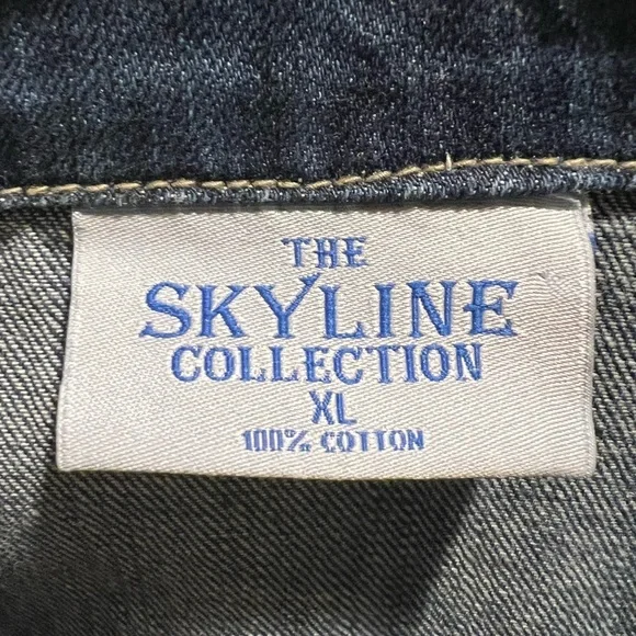 The SkyLine Collection Denim Jacket Embroidered Floral Size XL - Picture 2 of 12